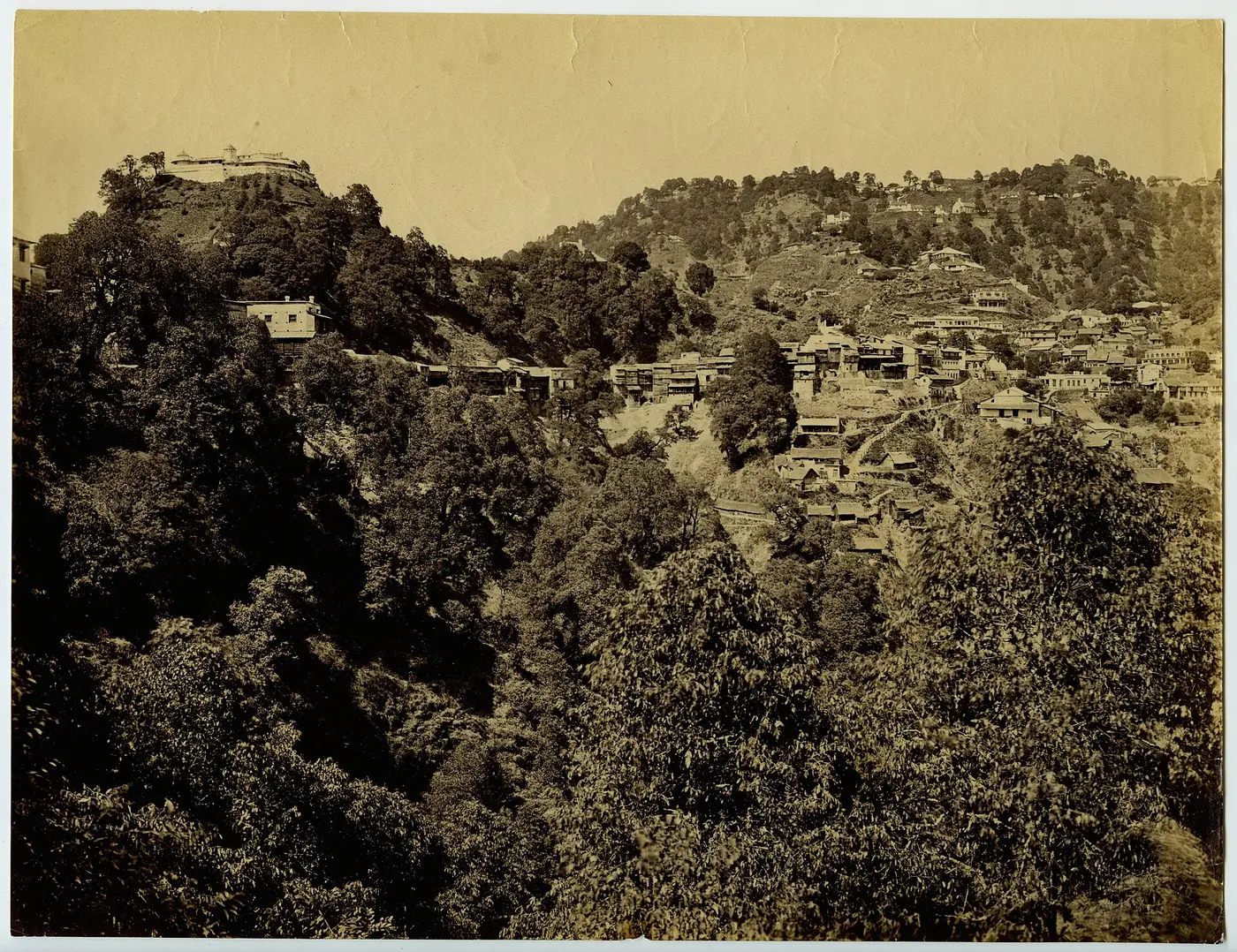 Garhwal Himalayan hills near Mussoorie, Uttarakhand